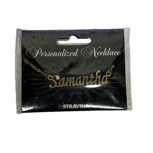 SAMANTHA Goldtone Rhinestone Accent 14.5" w 4.5" Multi Ring Ext Necklace